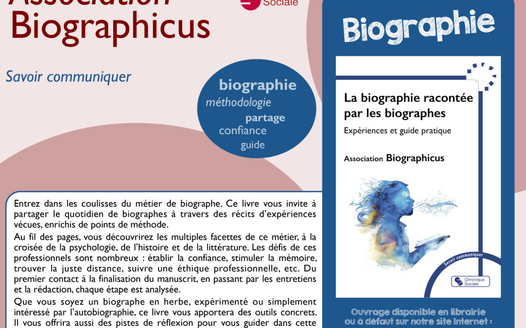 Sortie du livre Biographicus